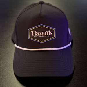 Black Hazards Logo Patch Hat